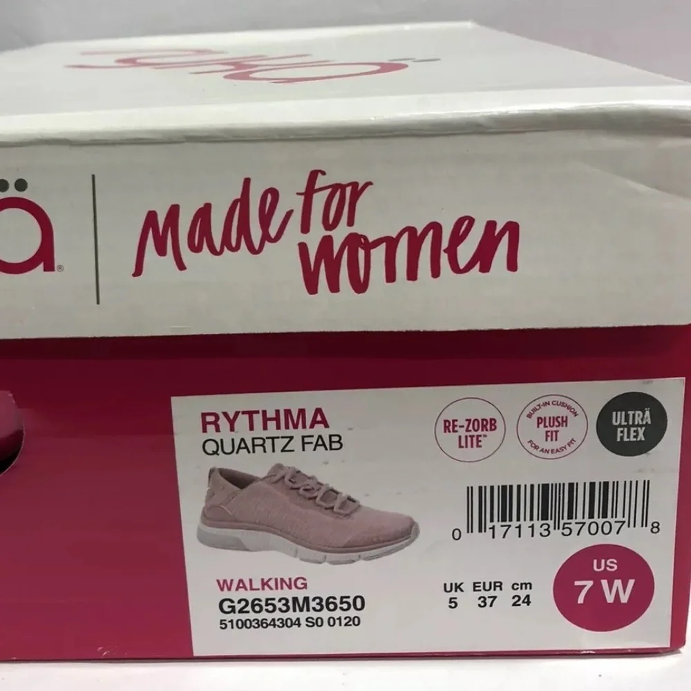 Ryka Women’s Rythma Pink Walking Shoes, Size 7 Wide.